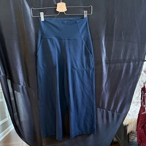 Women's High-Waisted Blue Pants
